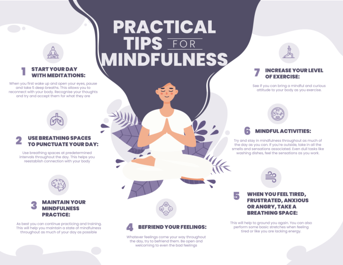 Guided mindfulness practices